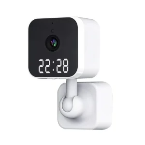 Caméra espion cachée dans horloge murale – Surveillance discrète 24h/24 pour protéger votre maison efficacement