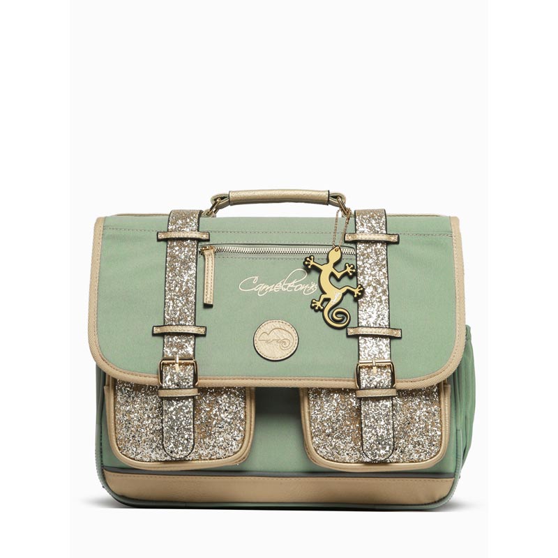 Cartable d’école 38cm Glossy Green, Caméléon