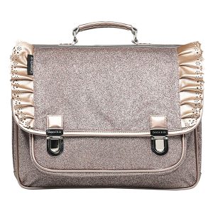 Cartable d’école 38cm Froufrous paillettes cuivre Caramel & 5