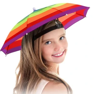 Chapeau parapluie enfant – Protège de la pluie tout en gardant les mains libres – Idéal pour l&rsquo;école et les sorties