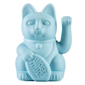 Chat Porte-bonheur, bleu, Tendresse