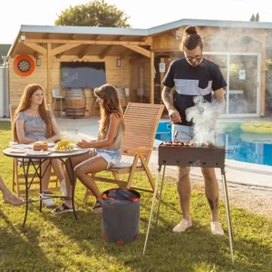 Cheminée allumage barbecue