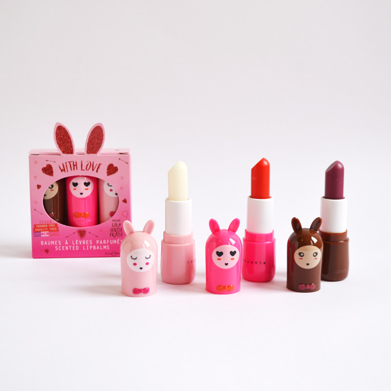 Trio de baumes à lèvres « With Love » cola, cerise, fraise, Inuwet – Image 4