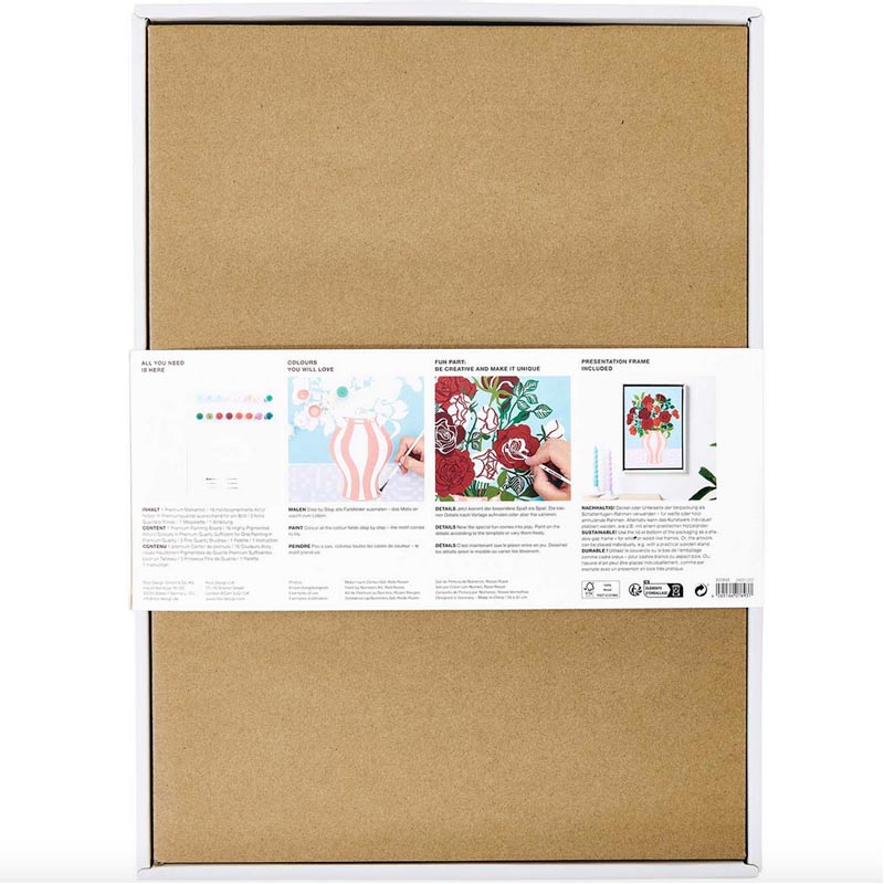 Coffret Peinture aux numéros, Roses rouges, Rico Design – Image 6