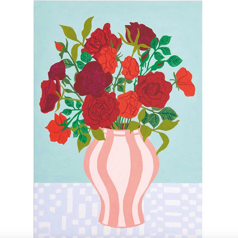 Coffret Peinture aux numéros, Roses rouges, Rico Design