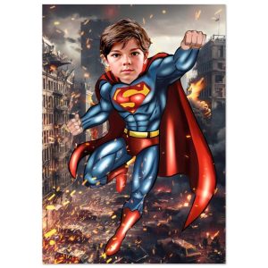 Poster Super-Héros Personnalisé – Super man