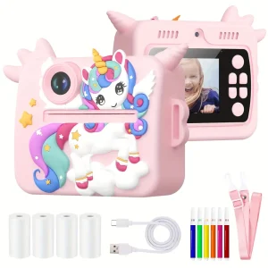 Appareil photo instantané enfant – Impression thermique rapide en 3 secondes