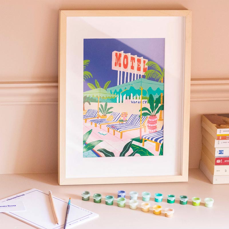 Set Peinture au Numéro Petit Pinceau, The Motel Pool – Image 3