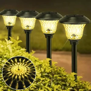 Décoration lumineuse solaire pour allée de jardin – Éclairez vos extérieurs sans électricité, ambiance chaleureuse garantie
