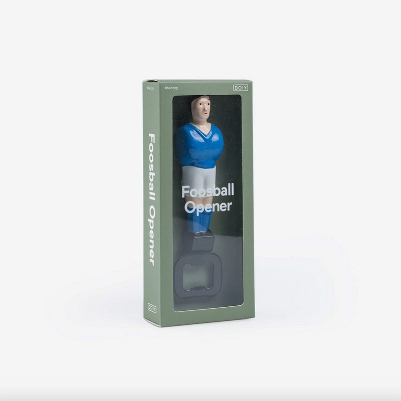 Décapsuleur Joueur de Baby Foot Bleu, DOIY Design – Image 2