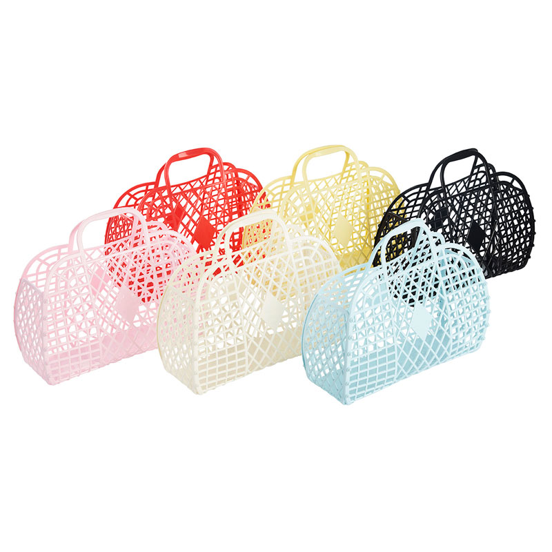 Grand Panier Rétro SunJellies, Nouveau modèle, Blanc Crème – Image 2