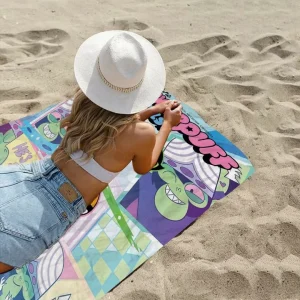 Drap de plage enfant – Doux, absorbant et coloré pour des journées à la mer tout en confort