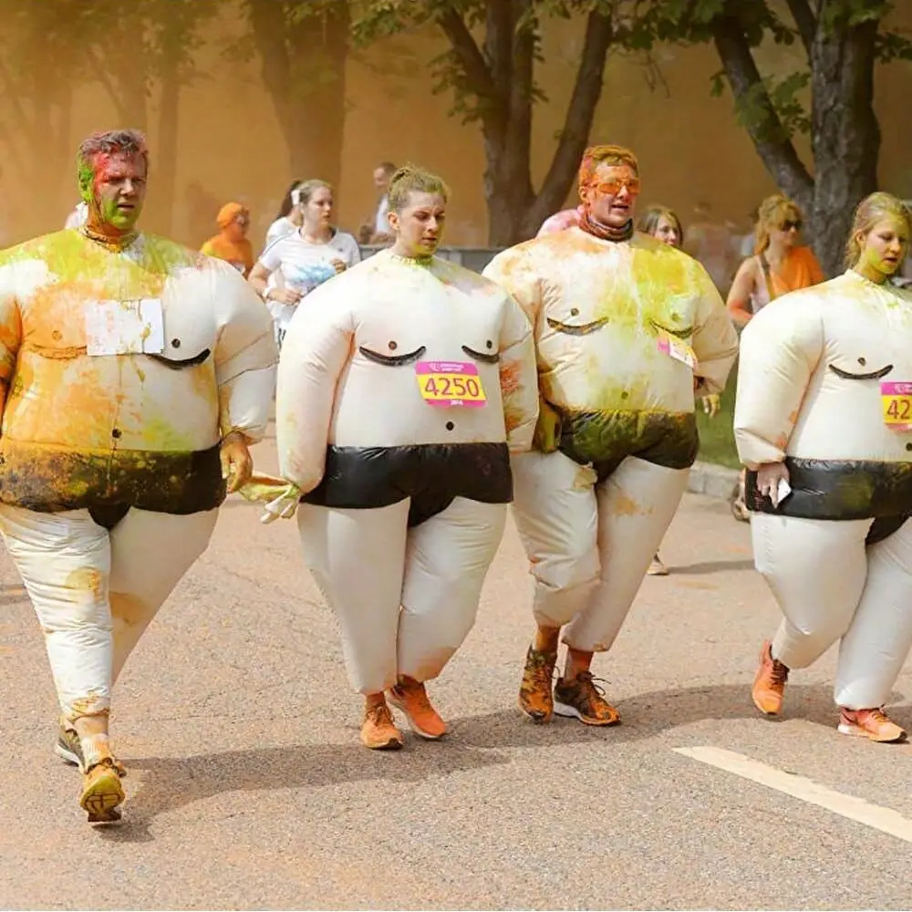 Costume sumo gonflable adulte avec ceinture à piles – déguisement cosplay réaliste – Image 2