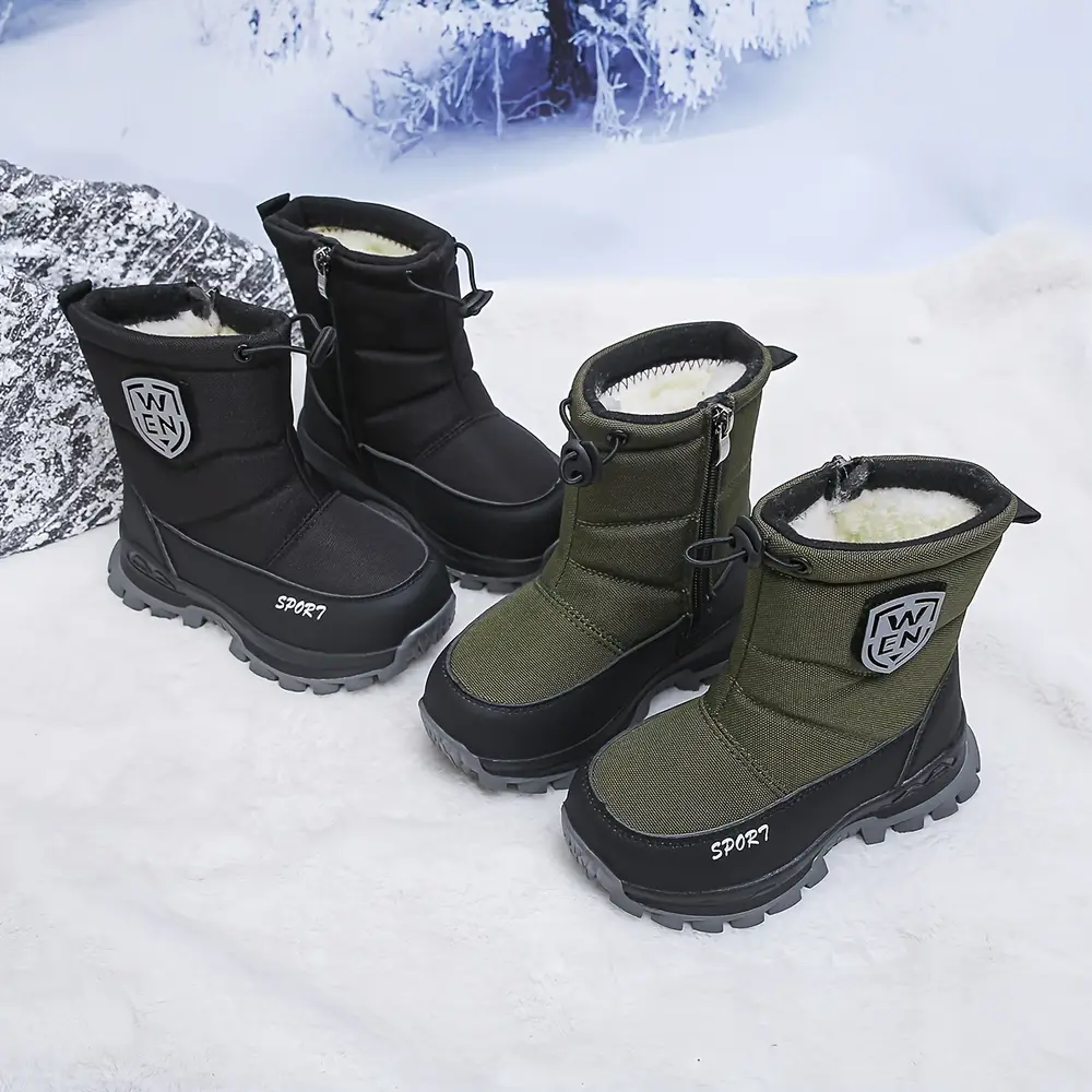 Bottes de neige enfant imperméables fourrées hiver – garçon et fille confortables – Image 5