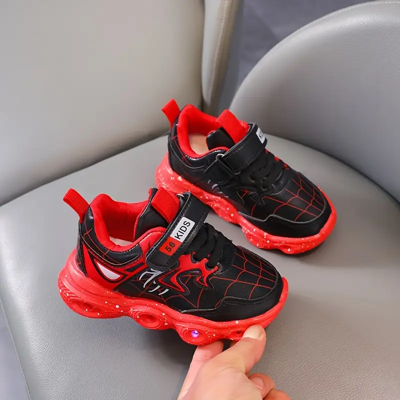 Baskets enfants LED lumineuses motif toile d’araignée – sport et loisirs – Image 7