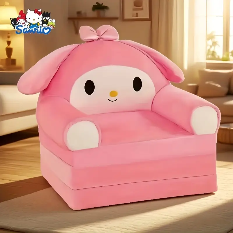 Canapé-lit pliable en peluche Kuromi – tapis tatami doux design kawaii – Image 5