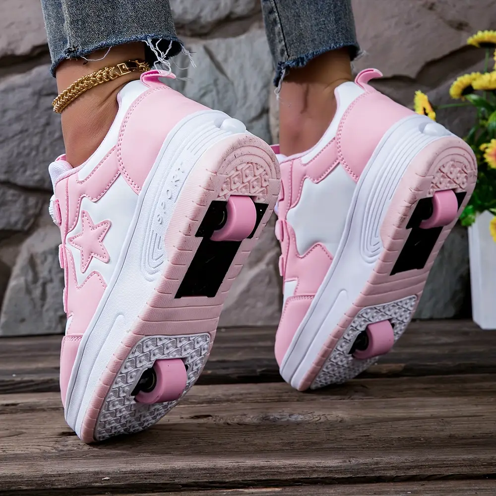 Baskets à roulettes fille – chaussures sport à roulettes discrètes et tendance – Image 2