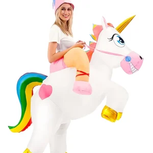 Costume gonflable licorne adulte – déguisement original pour soirée ou carnaval