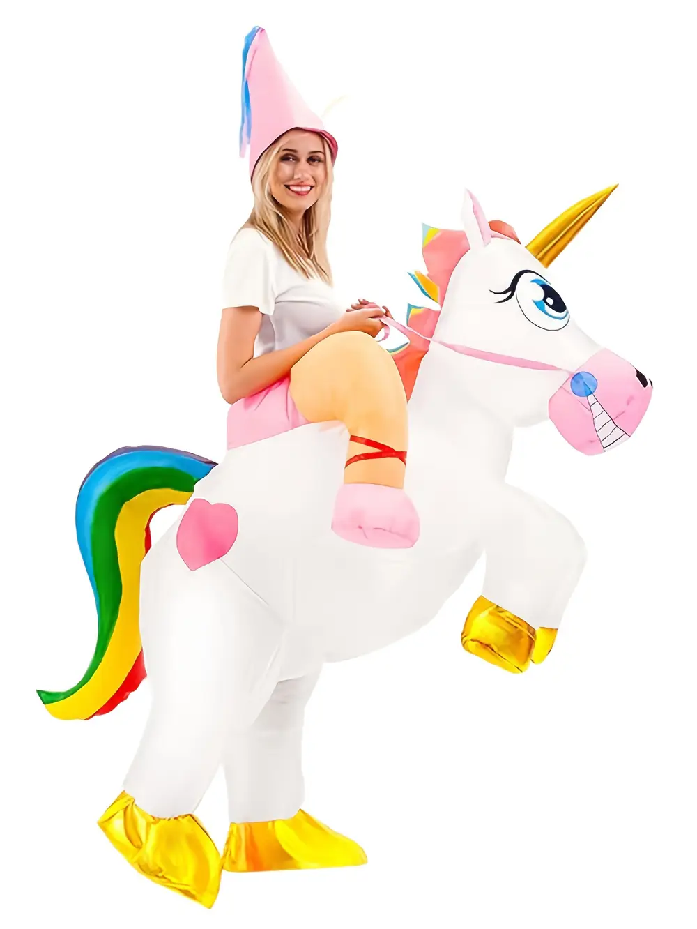 Costume gonflable licorne adulte – déguisement original pour soirée ou carnaval