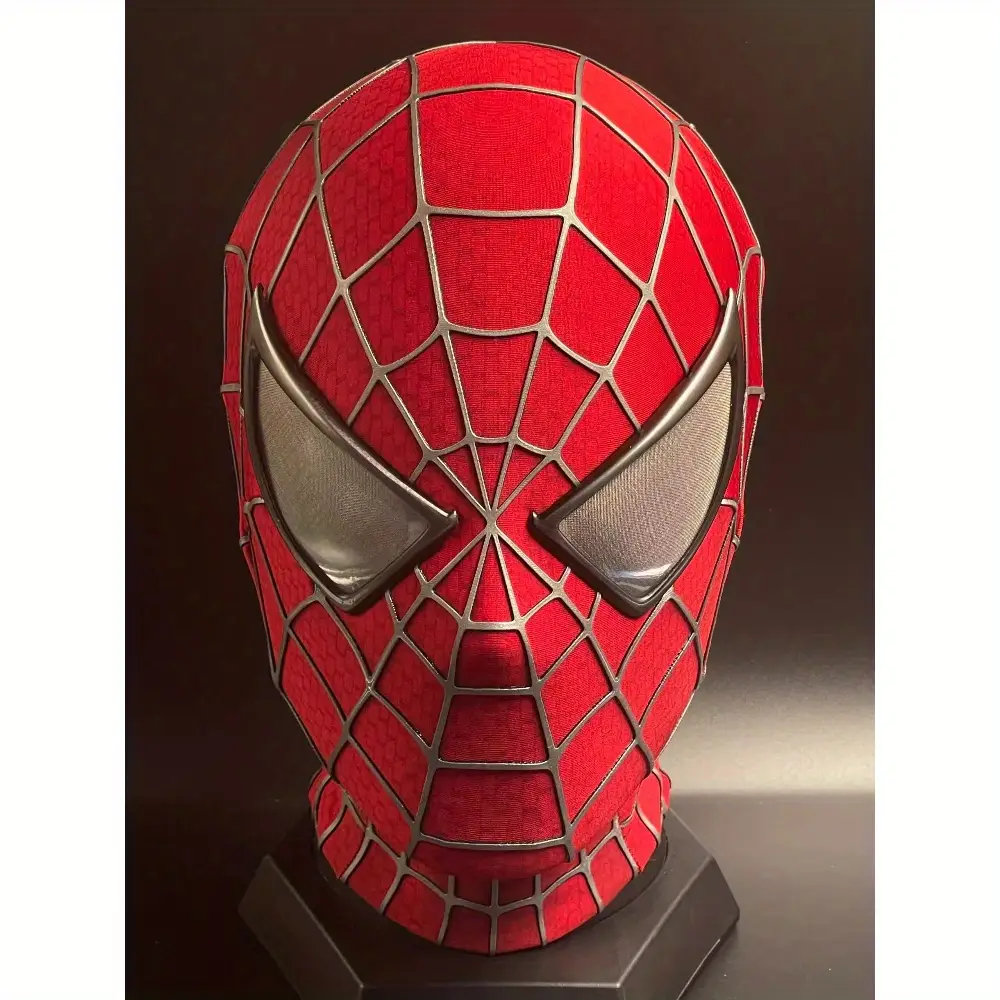 Masque Spider-Man 1:1 réaliste pour cosplay ou collection – finition détaillée – Image 2