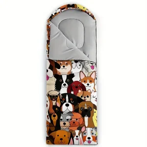 Sac de couchage pour chien portable et chaud – idéal pour camping et randonnée