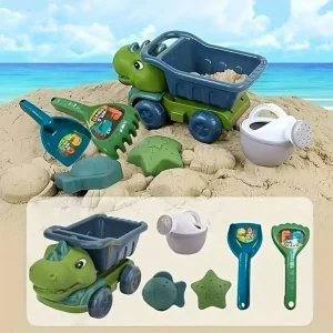 Ensemble de jouets de plage dinosaure – Kit complet ludique pour enfants – Créez des aventures préhistoriques au sable