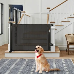 Barrière de sécurité extensible pour enfant et chien – usage intérieur/extérieur