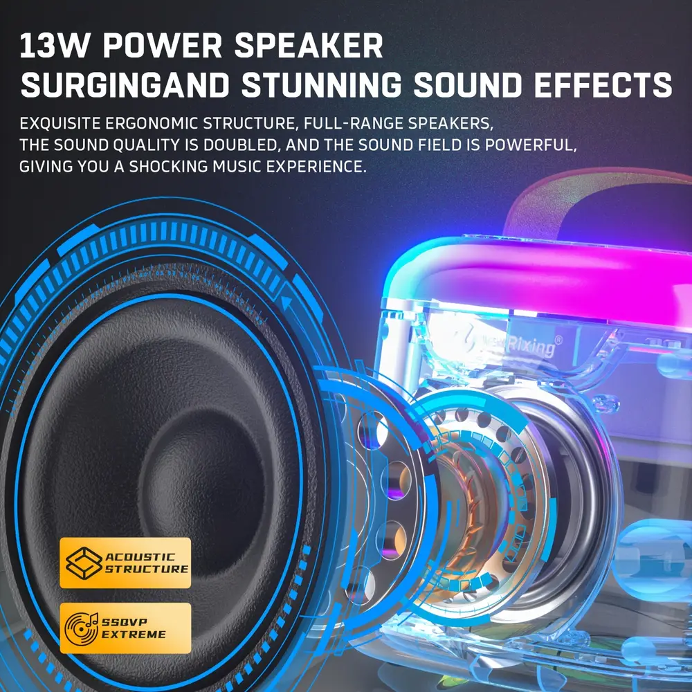 Machine karaoké sans fil avec 2 micros – rechargeable, portable et puissante – Image 6