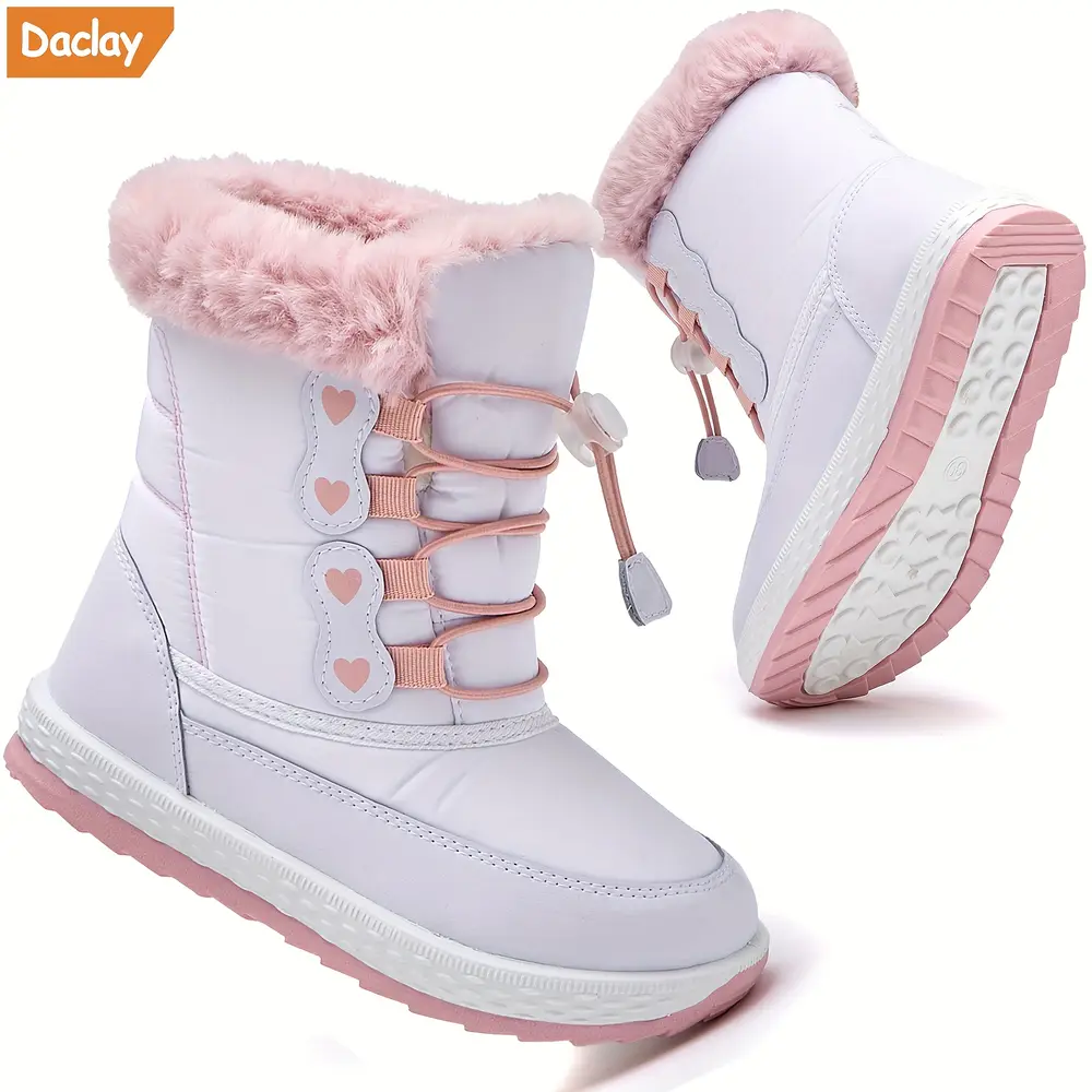 Bottes de neige montantes enfant imperméables – intérieur chaud et antidérapantes – Image 9