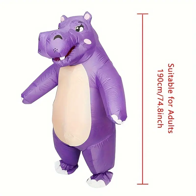 Déguisement gonflable hippopotame adulte – costume humoristique original – Image 3