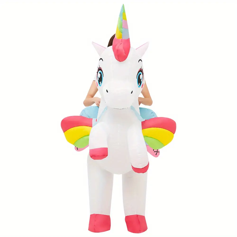 Costume licorne gonflable adulte – tenue carnaval originale avec corne scintillante – Image 7
