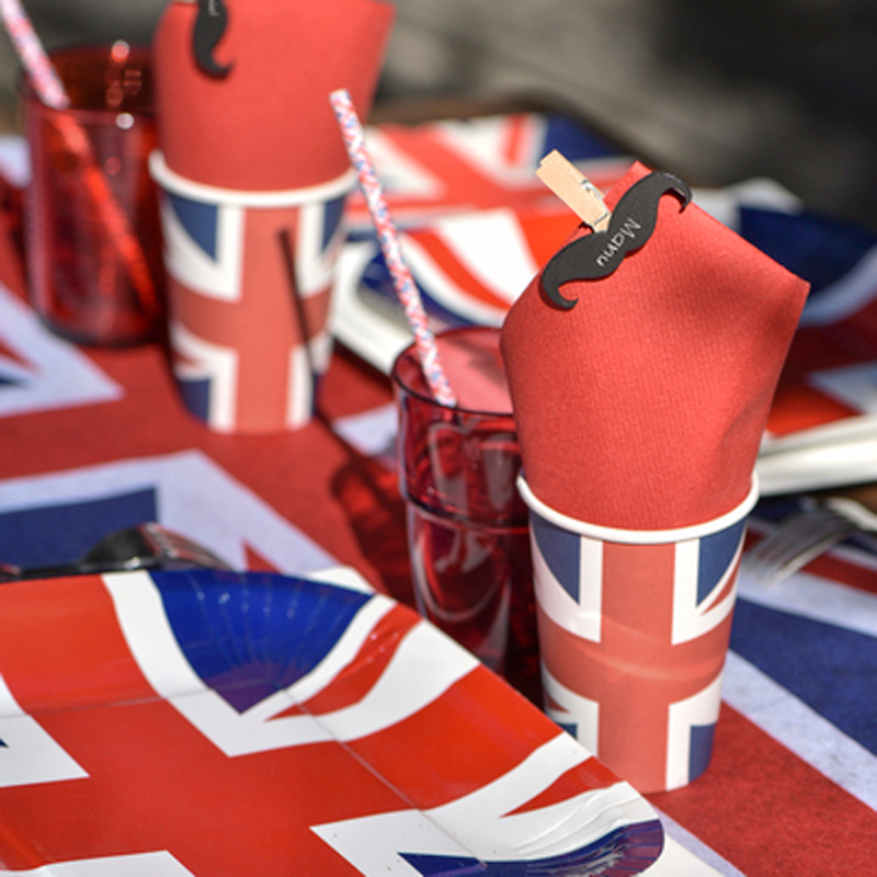 Gobelets Carton Union Jack, lot de 10 – Image 2