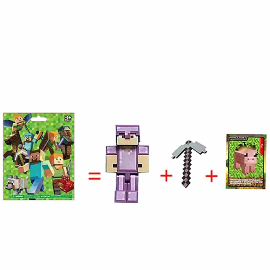 Figurine Minecraft – Cadeau parfait pour fans du jeu vidéo culte – Décoration geek enfant ou ado – Image 3