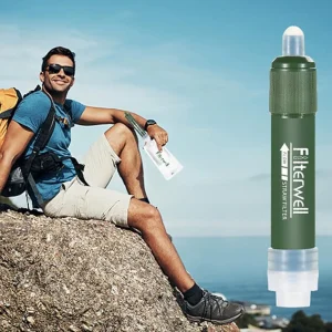 Filtre à eau randonnée sans paille – Ultra léger et compact pour boire une eau pure partout – Idéal trek et survie