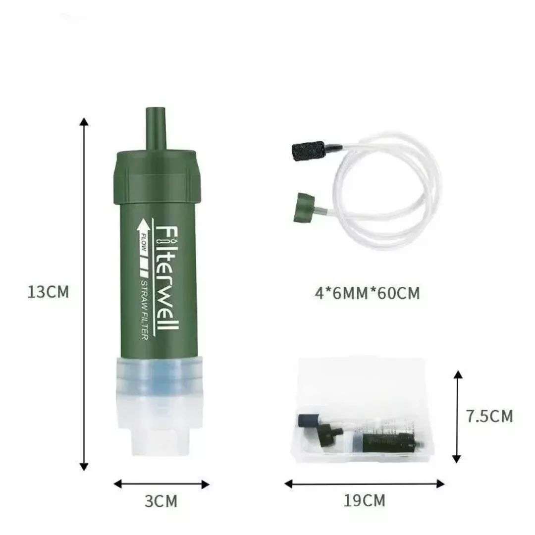 Filtre eau compact pour gourde randonnée – Boire partout en sécurité – Léger, durable et ultra pratique – Image 2