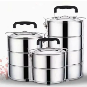 Gamelle inox empilable pour randonnée – Légère, anti-rouille et compacte pour repas nomades réussis