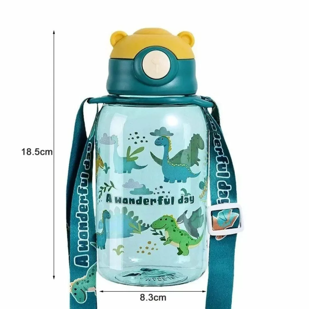 Gourde avec paille pour enfant – Étanche, légère et fun pour l’école ou les sorties – Sans BPA – Image 4