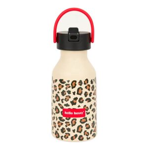 Gourde isotherme 350ml Léopard, Hello Hossy