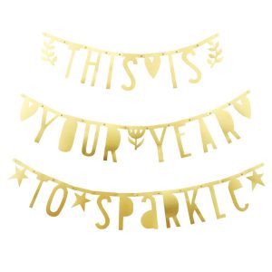 Kit guirlande de lettres dorées, A Little Lovely Company