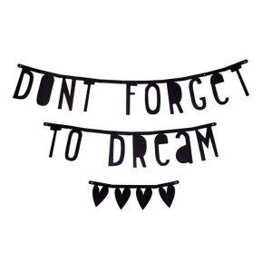 Kit guirlande de lettres noires, A Little Lovely Company