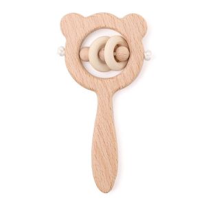 Hochet en Bois Naturel