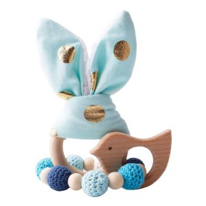 Hochet en Bois Oreille de Lapin