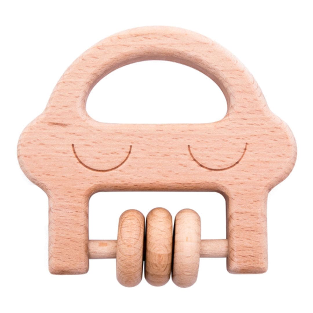 Hochet en Bois Voiture