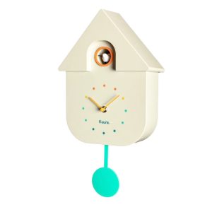 Pendule Coucou, beige Rainbow, Fisura