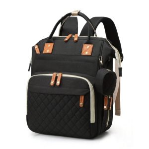 SAC A DOS A LANGER MATELASSÉ NOIR