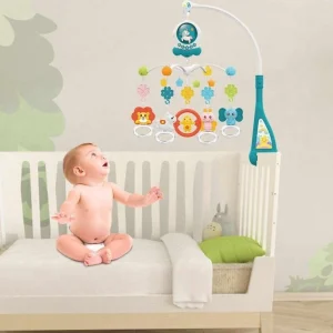 Manège de lit pour bébé -Lumineux et Musical Mobile Huanger