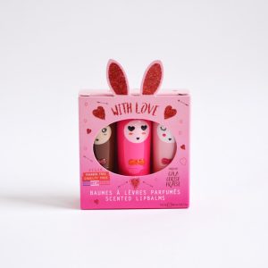 Trio de baumes à lèvres « With Love » cola, cerise, fraise, Inuwet