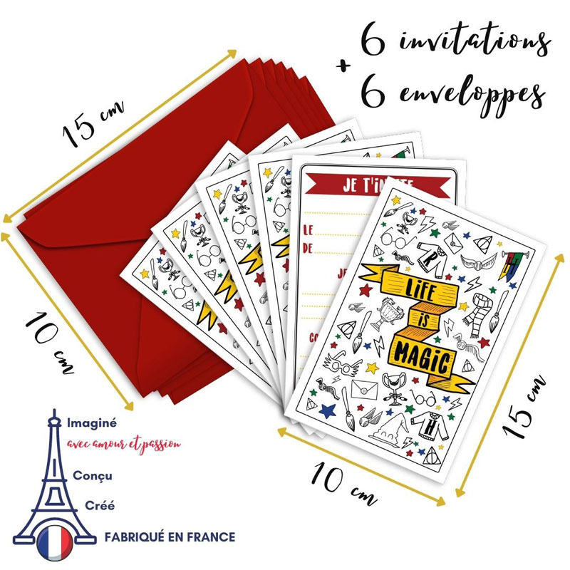 Invitations et enveloppes Life Is Magic, Ticky Tacky – Image 2