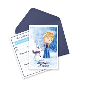 Invitations et enveloppes Neige, Ticky Tacky