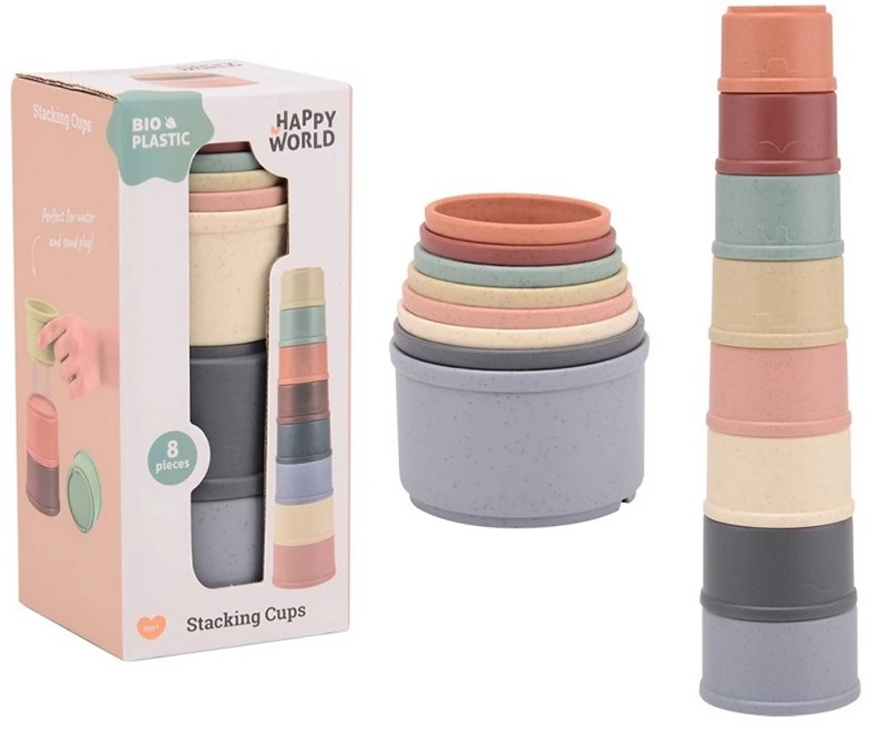 Gobelets empilables en bioplastique – Image 3